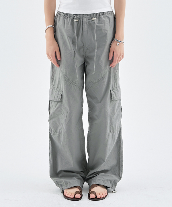 NOI1282 incision hd cargo pants (khaki gray)